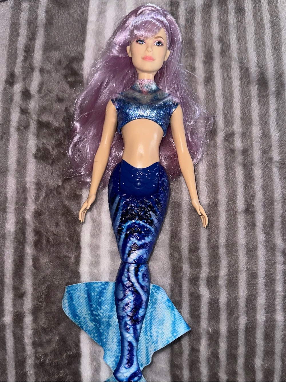 Mattel Blue Mermaid Doll with Lavender Hair